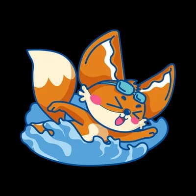 京小城游泳小狐狸